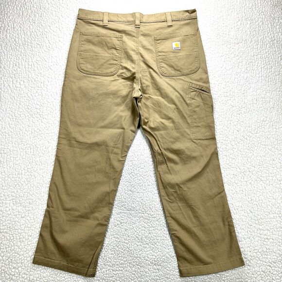 Carhartt Rugged Flex Canvas Pants Men’s 38x30 (Actual 37x29) Relaxed Workwear - Picture 5 of 14